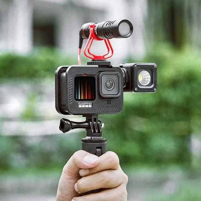 Алюмінієва рамка захисна від SHOOT для екшн камер GoPro Hero 9, 10 + кришка та кріплення