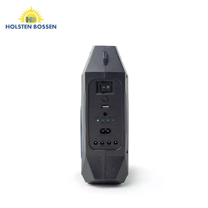 Портативна сонячна станція HB-8073 для заряджання ґаджетів — Power Bank, ліхтар, прожектор, 3 лампи, MP3, FM