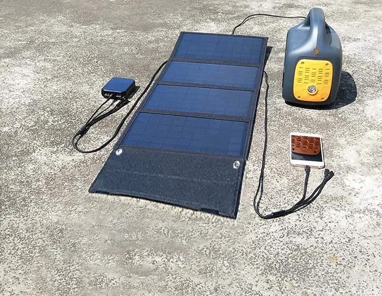 SolarBag W30F4 портативна, складана, сонячна панель 30 Вт 2USB+DC18V — заряджання смартфона павербанка ноутбука