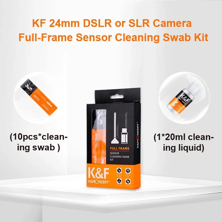 Набір для догляду за матрицею K&F Concept — 24 mm Full-Frame Sensor Cleaning Swab Kit (SKU.1617)
