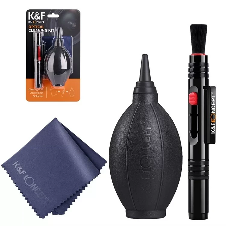 Універсальний очисний набір 3 в 1 для відео та фототехніки K&F Concept Optical Cleaning Kit SKU.1694