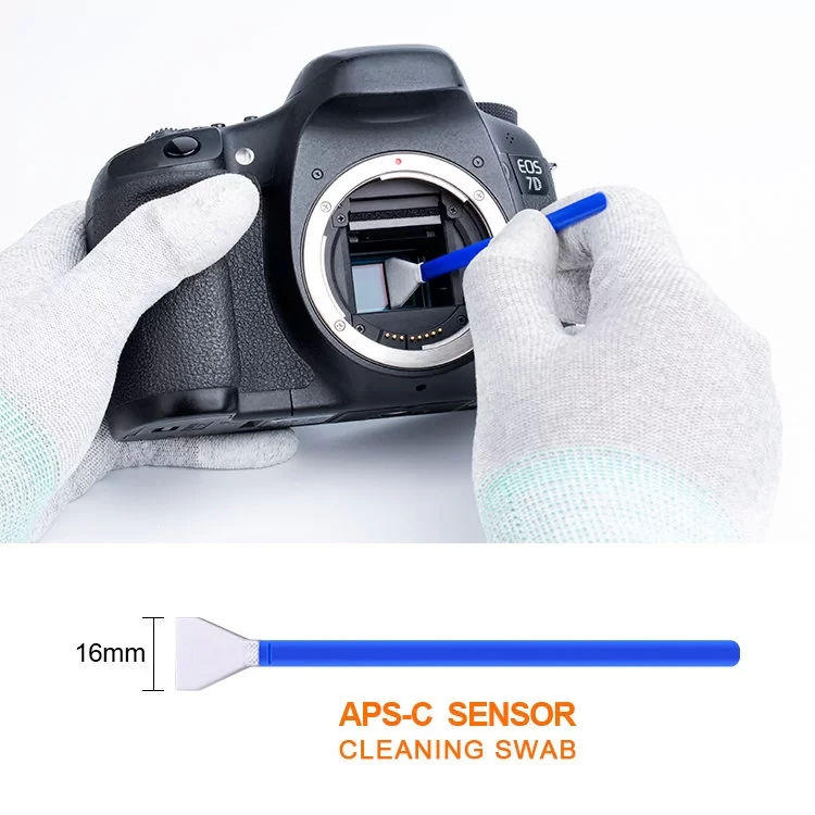 Набір для догляду за матрицею K&F Concept 16 mm APS-C Sensor Cleaning Swab Kit (SKU.1616)