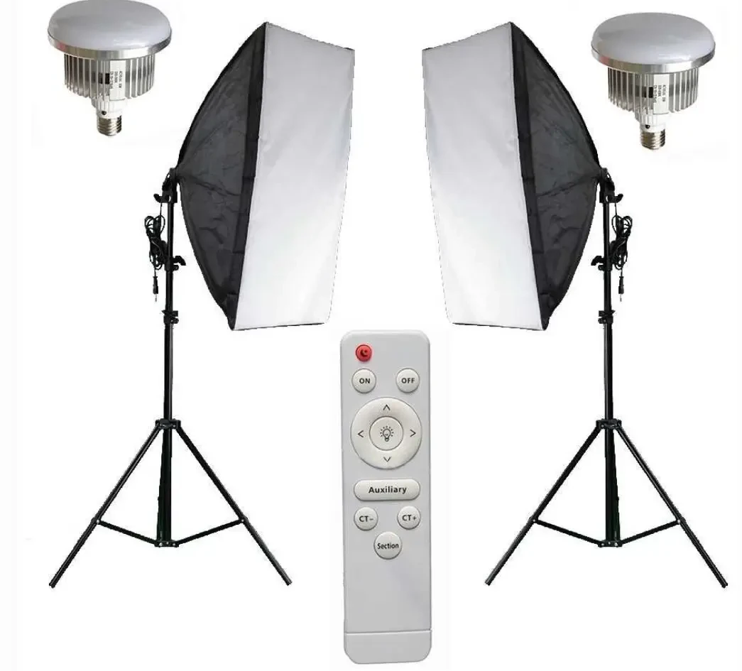 Комплект LED85KIT (софтбокса 50 x 70 см, стійка 2 м, лампа LED 85 ватів, пульт ДК)