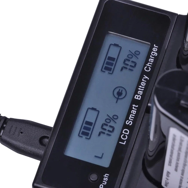 Профессиональное зарядное устройство LCD Dual Smart (аналог MH-26) для NIKON D4, D4s, D5, D6 (акб EN-EL18)