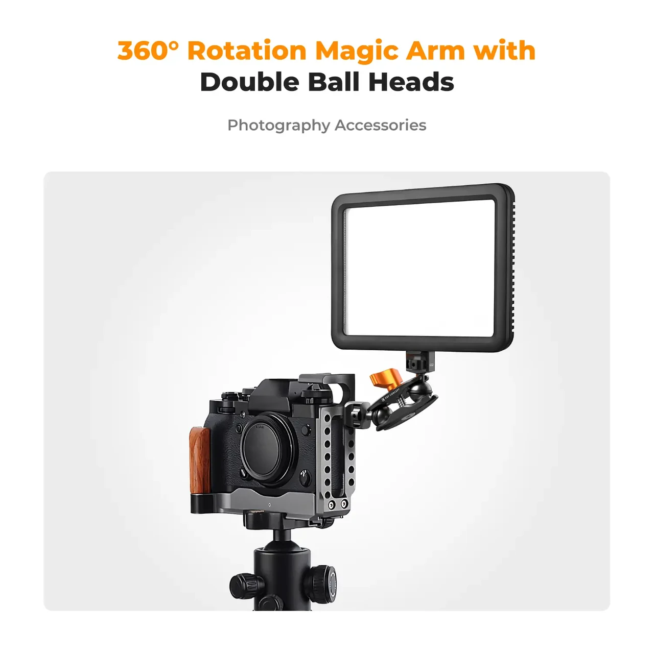 Шарнирный держатель с двойной шаровой головкой K&F Concept Magic Arm (KF31.082)
