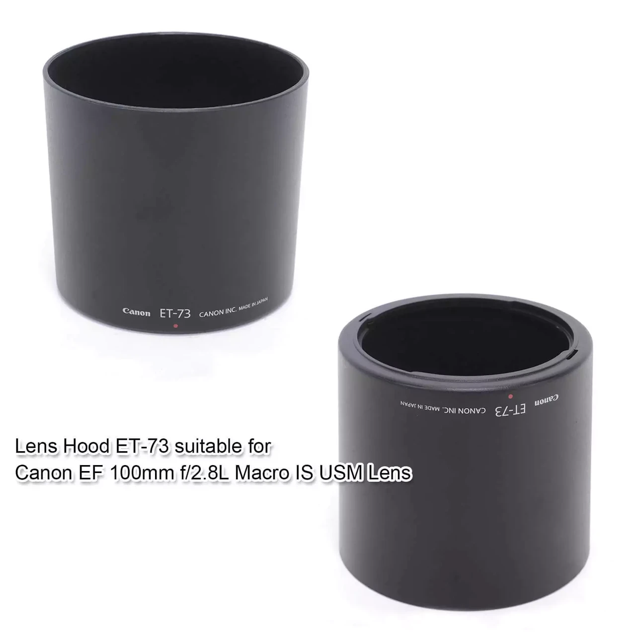 Бленда Canon ET-73 для CANON EF 100mm f2.8L IS USM Macro с антибликовым бархатистым покрытием внутренней части