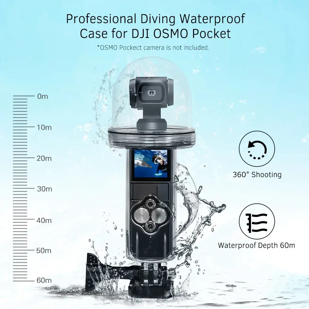 Аквабокс, водонепроницаемый бокс FLW-315 для экшн камер DJI Osmo Pocket