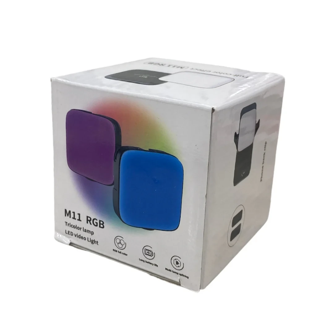 LED свет (mini LED) M11 RGB (цветной) с возможностью крепления на смартфон и встроенный аккумулятором
