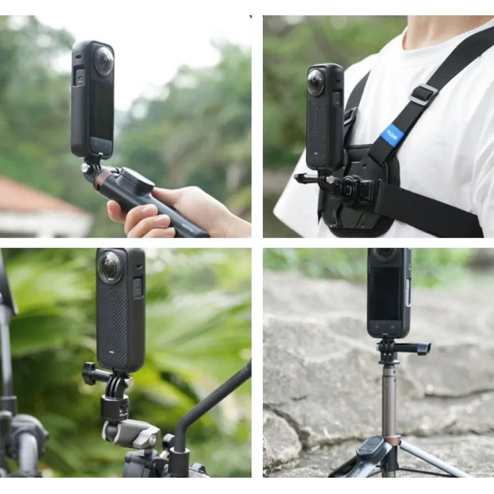 Крепление-адаптер (рамка) для Insta360 X4 - пластик - Telesin S6-CRF-01-TIS