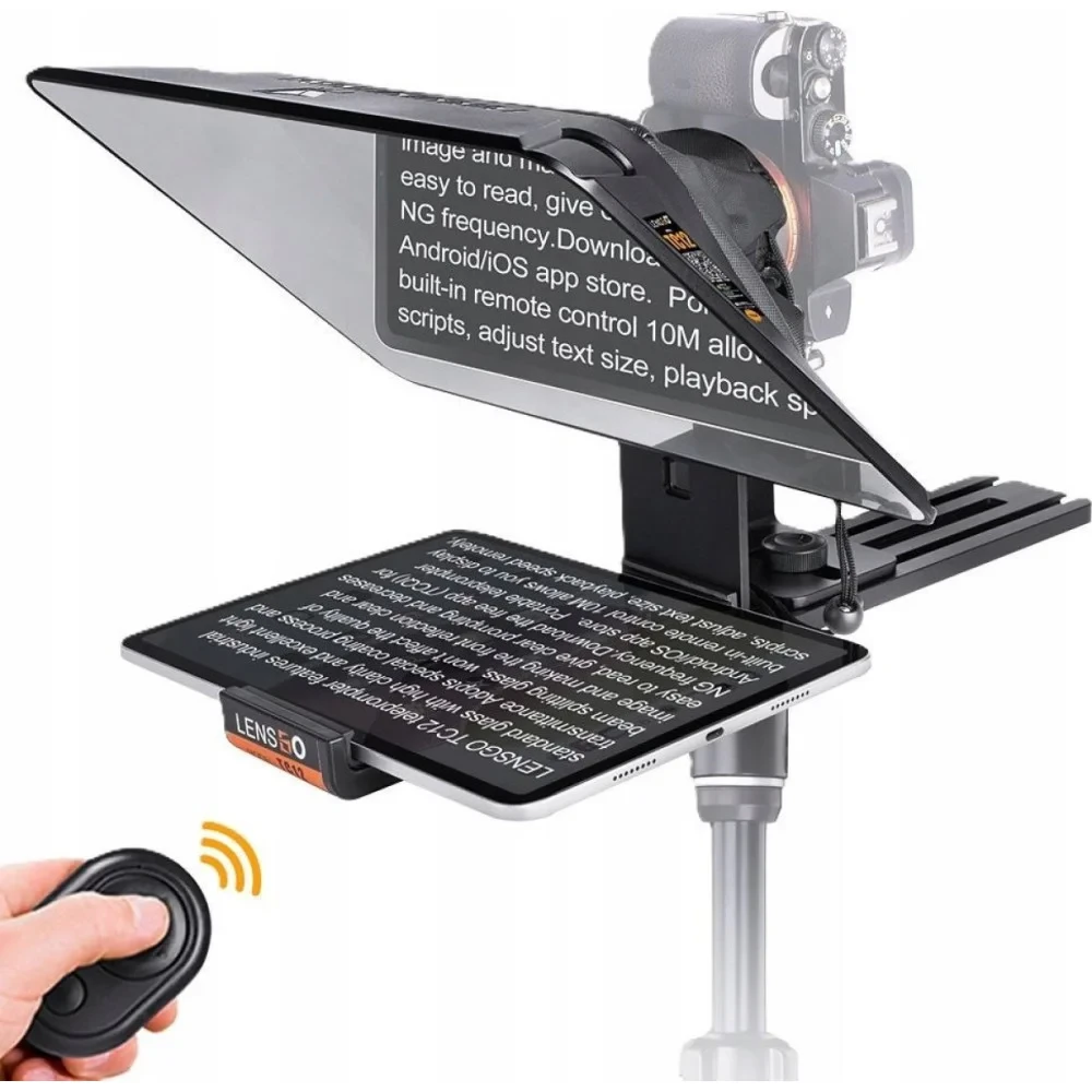 Телесуфлер — телепромтер LENSGO TC12 (12.9") — суфлер для фотоапарата, камери