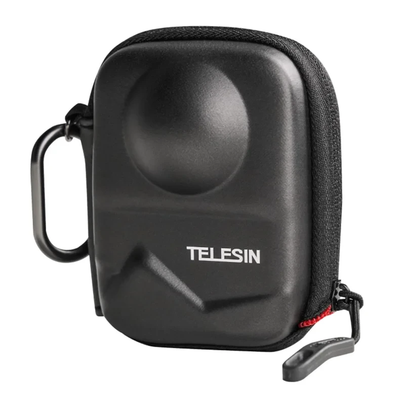 Кейс, чехол, футляр TELESIN экшн-камеры DJI Osmo 360 (код S6-PRC-22-TDJ) - с отверстием в нижней части с бархатной подкладкой