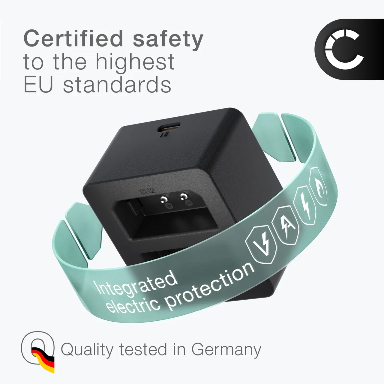 Зарядное устройство с USB - TYPE-C для 2-х аккумуляторов Leica BP-SCL5 (Leica 24003) для камер Leica M10, M10P, M10R