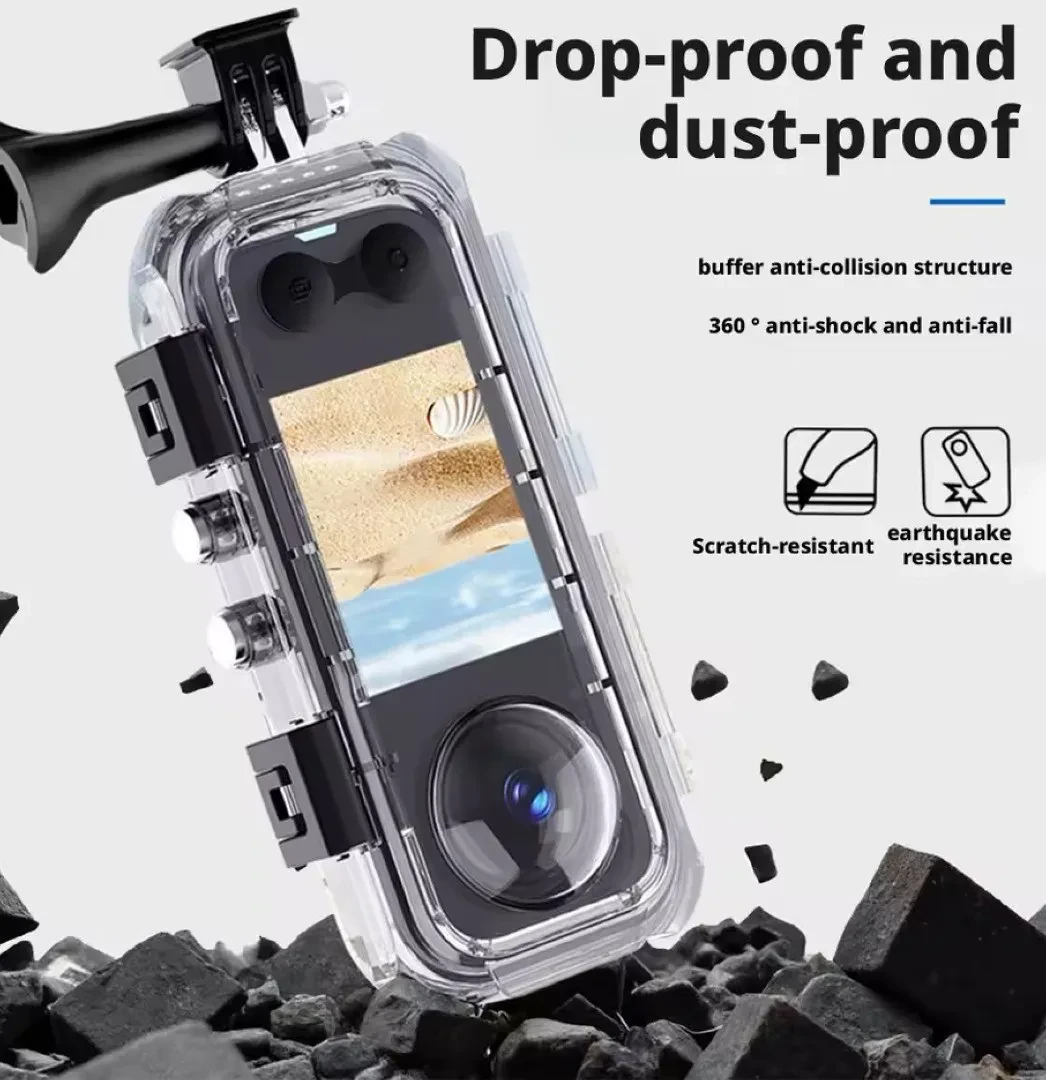 Аквабокс (водонепроницаемый кейс) для экшн-камеры Insta360 X5 (до 45 м)