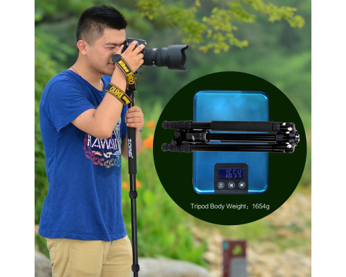 Штатив + монопод фірми ZOMEI для фотоапаратів - Z888 (Z818) зі штативною головкою