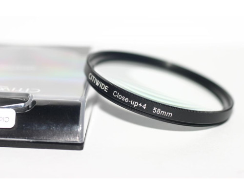 Світлофільтр - макрооб'єктив CLOSE UP +4 58mm "CITIWIDE"