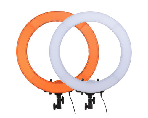 Кільцевий LED освітлювач ZOMEI (18") у комплекті зі стійкою - для портретної, б'юті та селфі зйомки