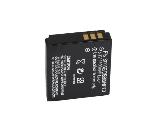 Акумулятор для камер FujiFilm NP-70 (DMW-BCC12, CGA-S005E, BP-DC4, D-LI106, DB-60, IA-BH125C - аналог 1400 ma