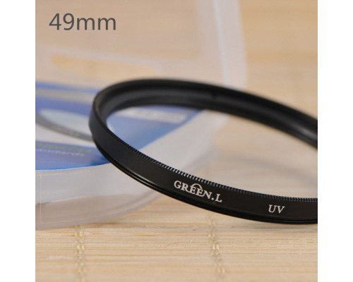 Ультрафіолетовий захисний UV світлофільтр Green.L 49 мм