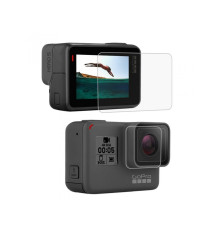 Захисне скло для GoPro Hero 5, 6, 7 (на дисплей та об'єктив) (код № XTGP350B)