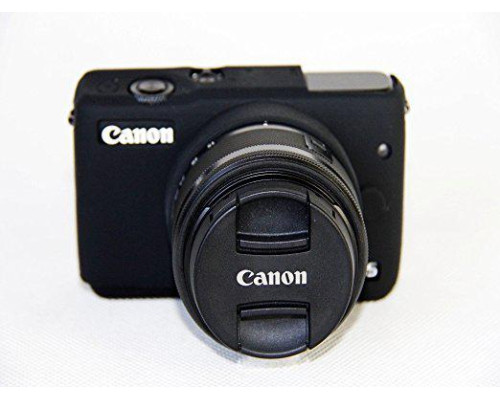 Захисний силіконовий чохол для фотоапаратів CANON EOS M10 - чорний