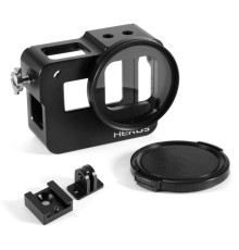 Алюмінієвий корпус для екшн камер GoPro Hero 5, 6, 7 з фільтром 52 UV та кришкою (код № XTGP433)