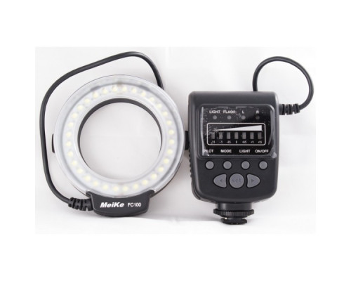 Кільцевий LED макроспалах MeiKe FC-100 (FC100) для камер OLYMPUS
