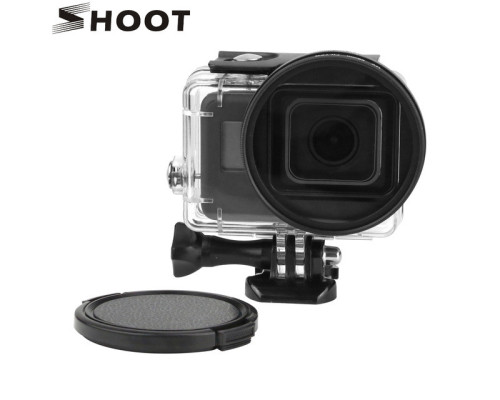 Адаптер + світлофільтр UV - 58 мм + кришка для аквабоксу GoPro Hero 5, 6, 7 (код № XTGP383)