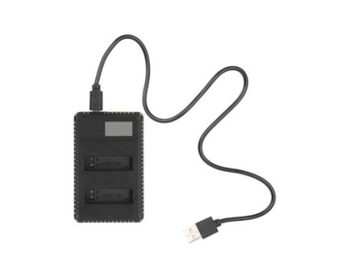 USB зарядний з LCD дисплеєм для 2-х акумуляторів AHDBT-401 для GoPro Hero 4 (код XTGP431)