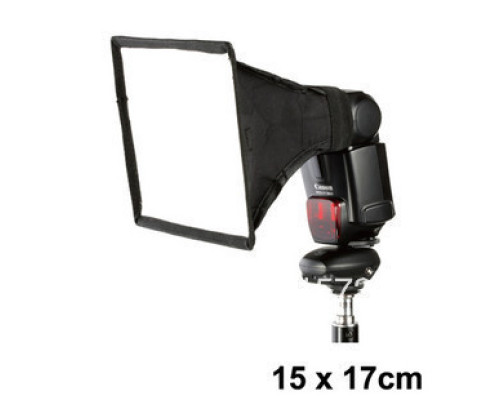 Софтбокс, розсіювач, дифузор (Softbox) для спалахів 15 х 17 см