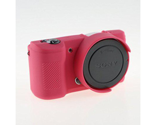 Захисний силіконовий чохол для фотоапаратів SONY A5000, A5100 - червоний