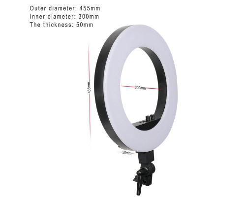 Кільцевий LED освітлювач ZOMEI (14") з димером - для портретної, б'юті та селфі зйомки