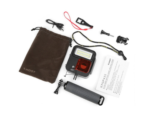 Металевий водонепроникний бокс з LED світлом для екшн камер GoPro Hero 4, 5, 6, 7 (код № XTGP435)