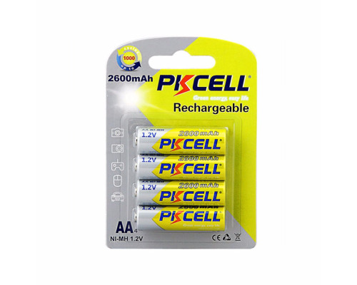Акумулятори AA - PkCell 2600 mAh (4шт у блістері)