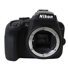 Захисний силіконовий чохол для фотоапаратів Nikon D3300, D3400 - чорний