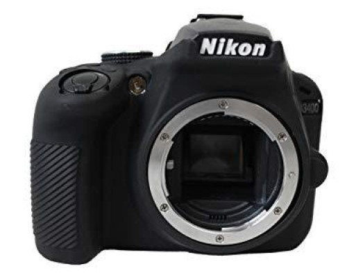Захисний силіконовий чохол для фотоапаратів Nikon D3300, D3400 - чорний