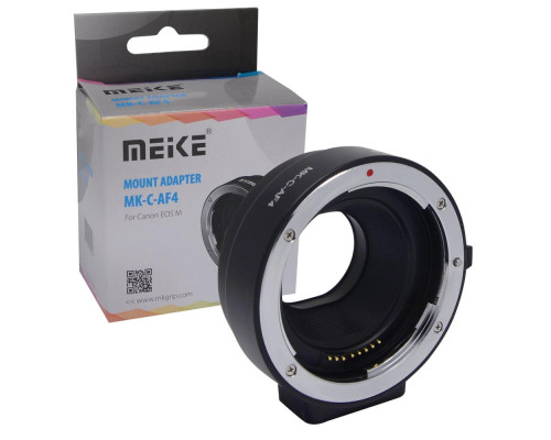 Адаптер-перехідник – автофокусний Meike MK-C-AF4 для бездзеркальних камер Canon EOS M – об'єктив Canon EF-EF-S