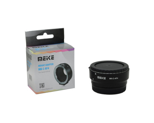 Адаптер-перехідник – автофокусний Meike MK-C-AF4 для бездзеркальних камер Canon EOS M – об'єктив Canon EF-EF-S