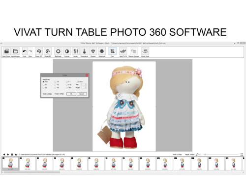 Поворотний стіл для предметної зйомки (макрозйомки) Vivat Turn Table D-26