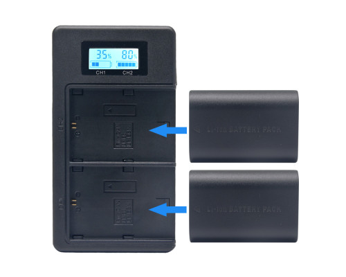 Зарядний пристрій Mcoplus DH-E17 із USB для 2-х акумуляторів Canon LP-E17