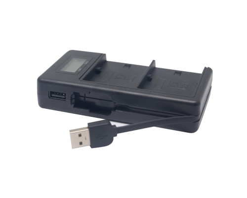 Зарядний пристрій Mcoplus DH-E17 із USB для 2-х акумуляторів Canon LP-E17