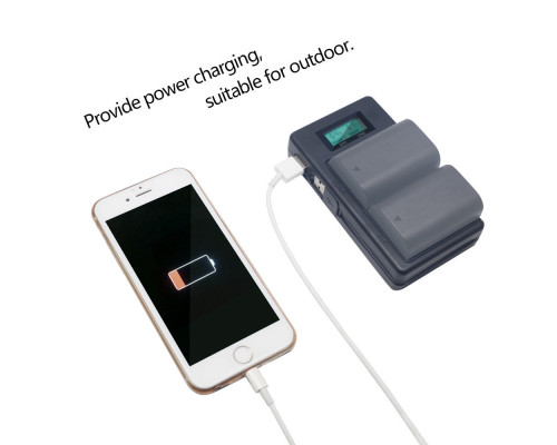 Зарядний пристрій Mcoplus DH-EL14 з USB для 2-х акумуляторів Nikon EN-EL14, EN-EL14A
