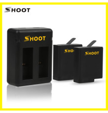 Комплект від SHOOT - 2 шт акумулятор AHDBT-501 (AABAT-001) + GoPro Hero 5, 6, 7 (код XTGP374)