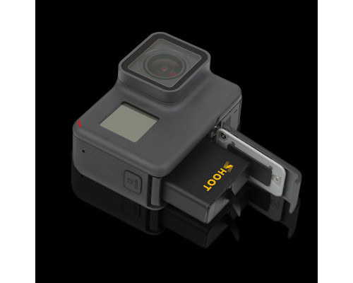 Комплект від SHOOT - 2 шт акумулятори AHDBT-501 (AABAT-001) + зарядне GoPro Hero 5, 6 (код XTGP374)