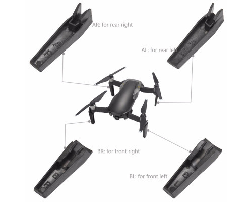 Шасі подовжені (35 мм) для DJI Mavic Air (код XT-499)