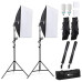 Комплект AMZDEAL PS-SYP-001 (2 x софтбоксу 50 x 70 см, 2 x стійки, 2 лампи - сумка для перенесення)