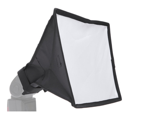Софтбокс, рассеиватель, диффузор (Softbox) для вспышек 20 х 30 см (код XT-514L)