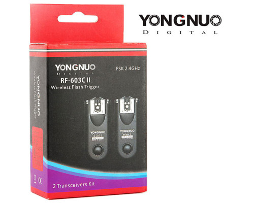Радіосинхронізатор Yongnuo RF-603C3 II для CANON 5D Mark II, 5D Mark III, 7D, 6D, 10D, 20D, 30D, 40D, 50D