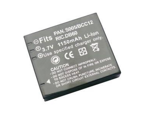 Акумулятор для камер Samsung IA-BH125C (CGA-S005E, DMW-BCC12, NP-70, BP-DC4, D-LI106, DB-60 - аналог 1150ma