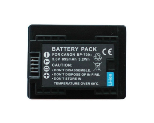 Акумулятор для камер CANON BP-709 чіп (BP-727, BP-718) - аналог - 895 ma