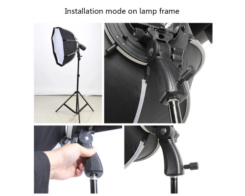 Софтбокс, розсіювач, дифузор (Softbox), октобокс Triopo - KS55 для накамерного спалаху - 55 см